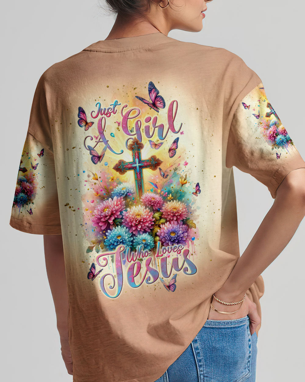 Just A Girl Who Loves Jesus Women's All Over Print Shirt - Tlnt1011234