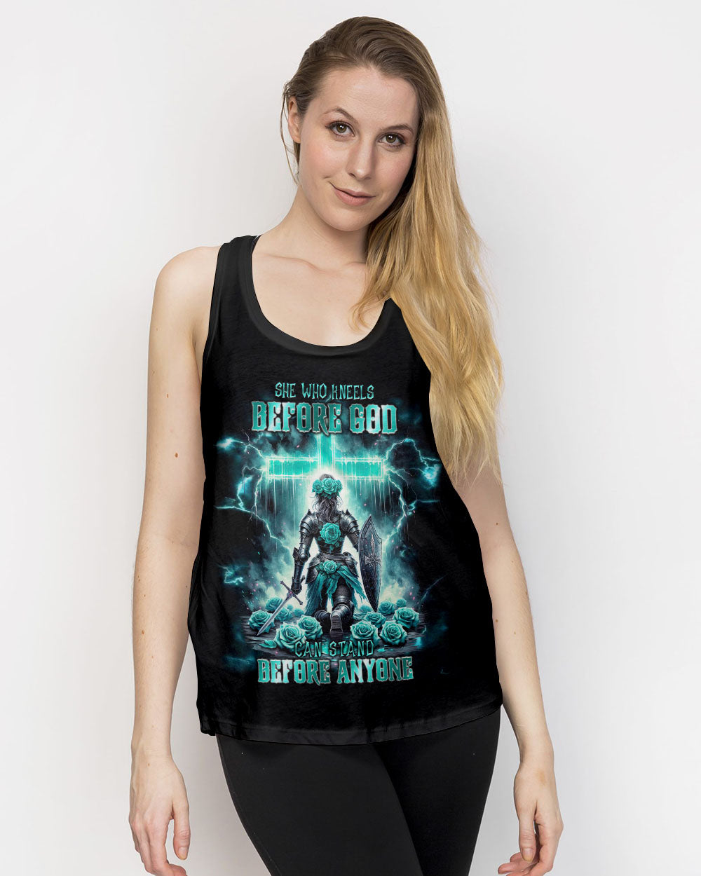 She Who Kneels Before God Warrior Women's All Over Print Shirt - Tlnt1112234