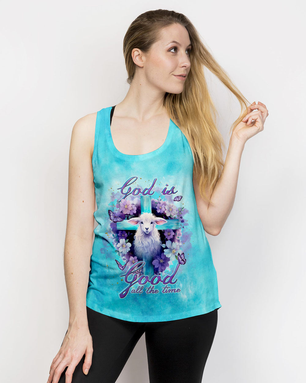 God Is Good All The Time Lamb Women's All Over Print Shirt - Tlnt1210233