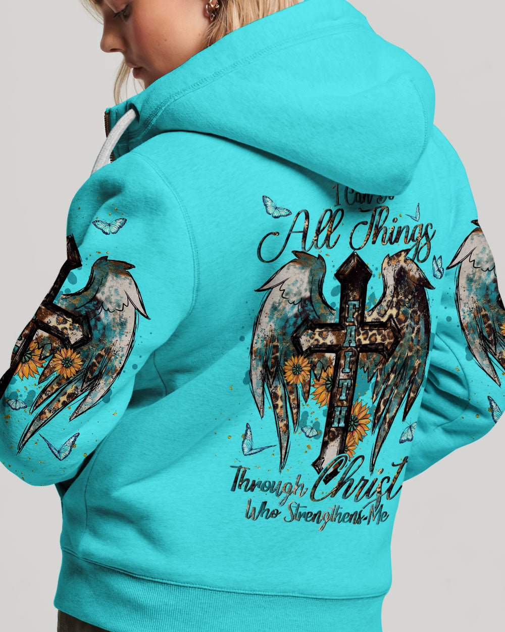 I Can Do All Things Cross Women's All Over Print Shirt - Tlnt1608232