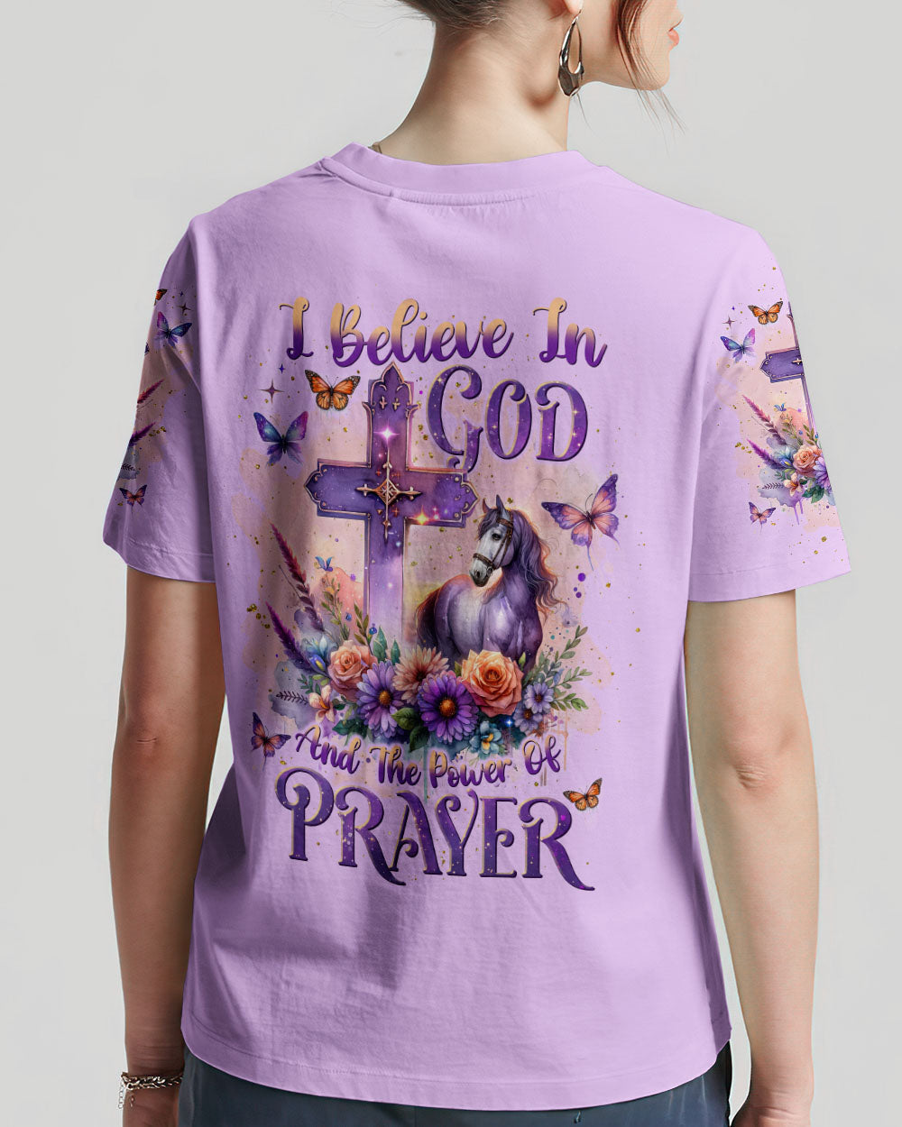 I Believe In God Horse Women's All Over Print Shirt - Tlnt1711234