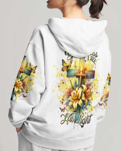 Even In Darkness Lilies Cross Women's All Over Print Shirt - Tlnt1902242