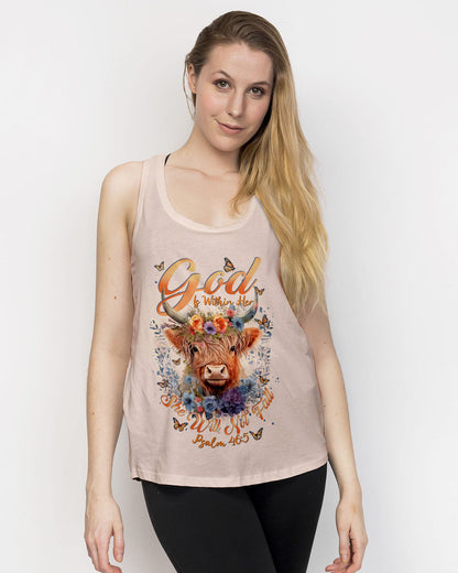 God Is Within Her Cow Women's All Over Print Shirt - Tlnt2209233