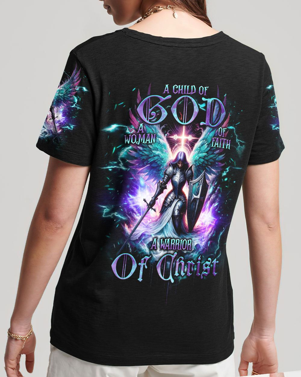 A Warrior Of Christ Women's All Over Print Shirt - Tlnt2310234