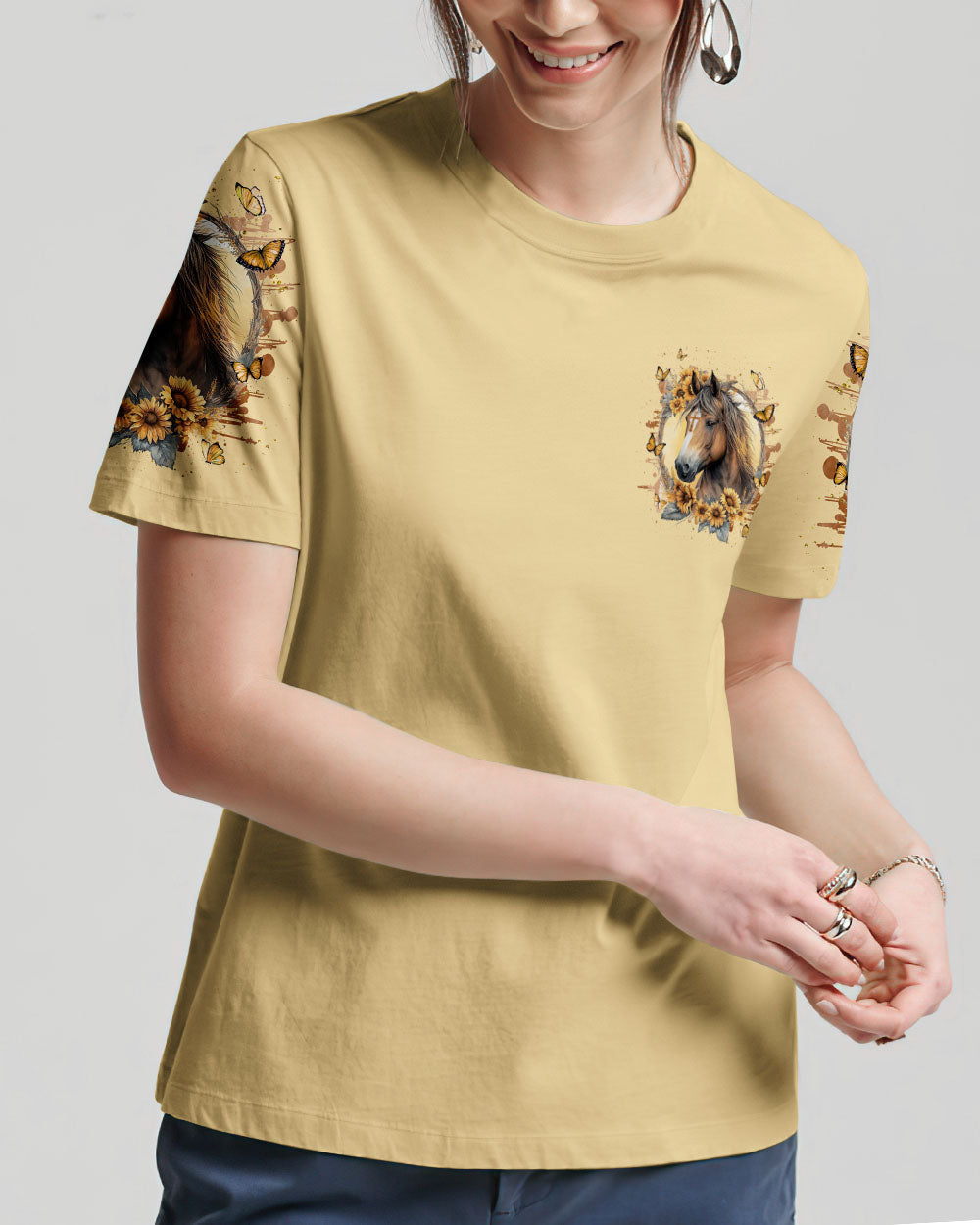 Runs On Jesus And Horses Women's All Over Print Shirt - Tlnt2909232