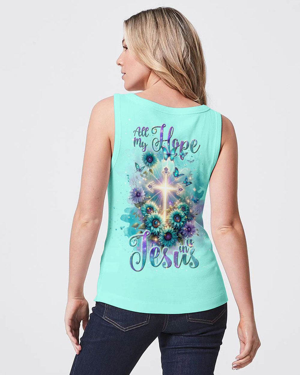 All My Hope Is In Jesus Flower Women's All Over Print Shirt - Tlnt2911234