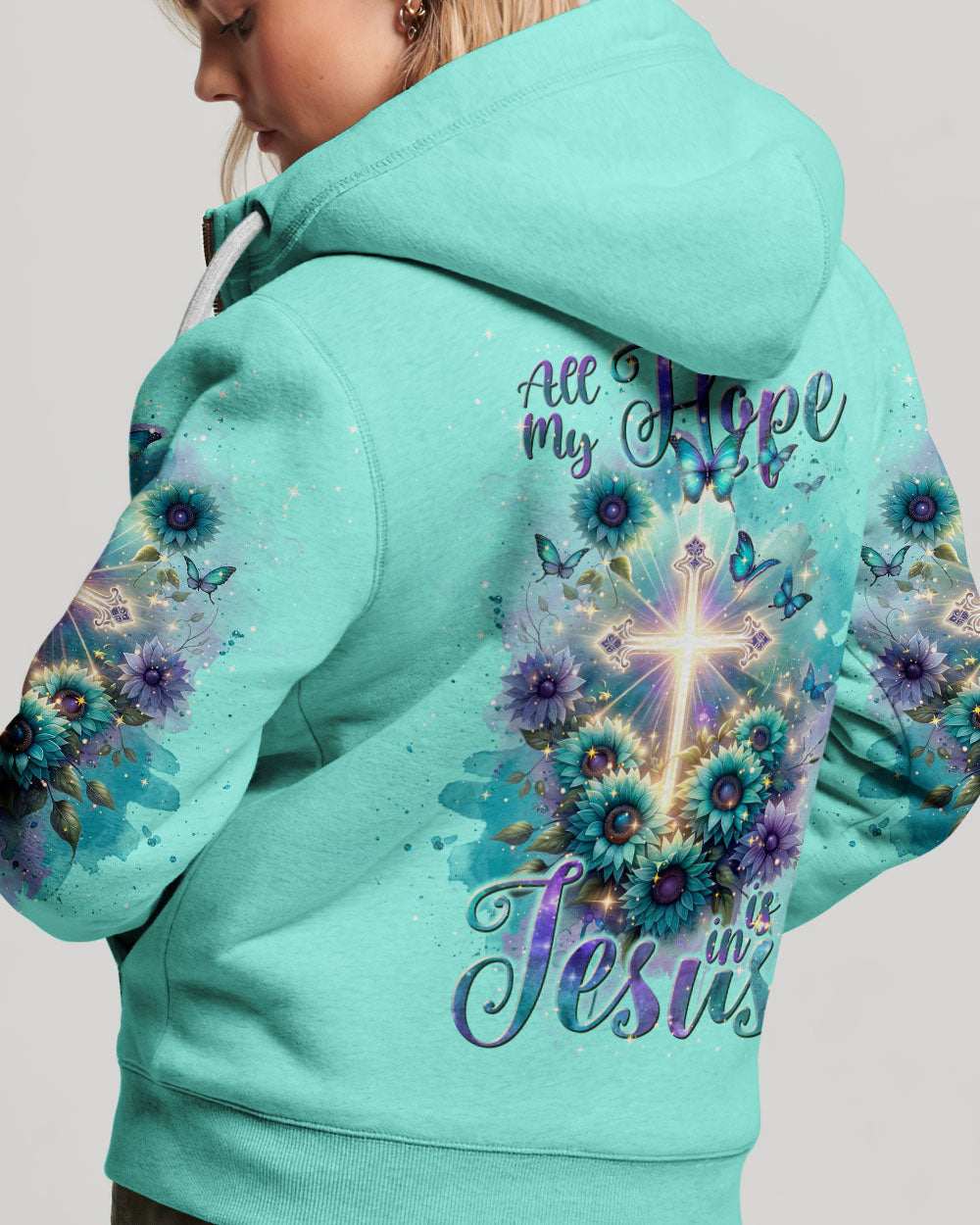 All My Hope Is In Jesus Flower Women's All Over Print Shirt - Tlnt2911234