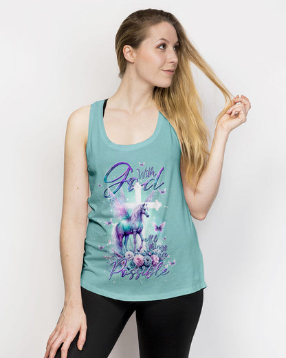 With God All Things Are Possible Horse Women's All Over Print Shirt - Tlnt3110232