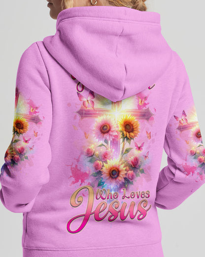 Just A Girl Who Loves Jesus Sunflower Women's All Over Print Shirt - Tlnz0412231