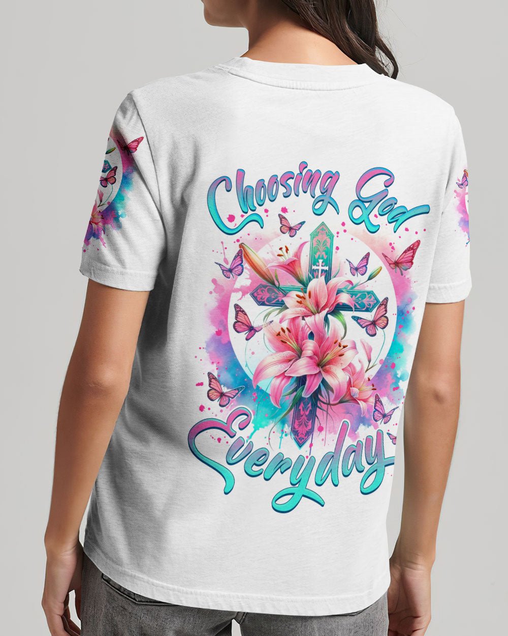 Choosing God Everyday Lilies Women's All Over Print Shirt - Tlnz0502244