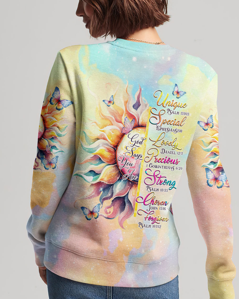 God Says You Are Sunflower Women's All Over Print Shirt - Tlnz0803242