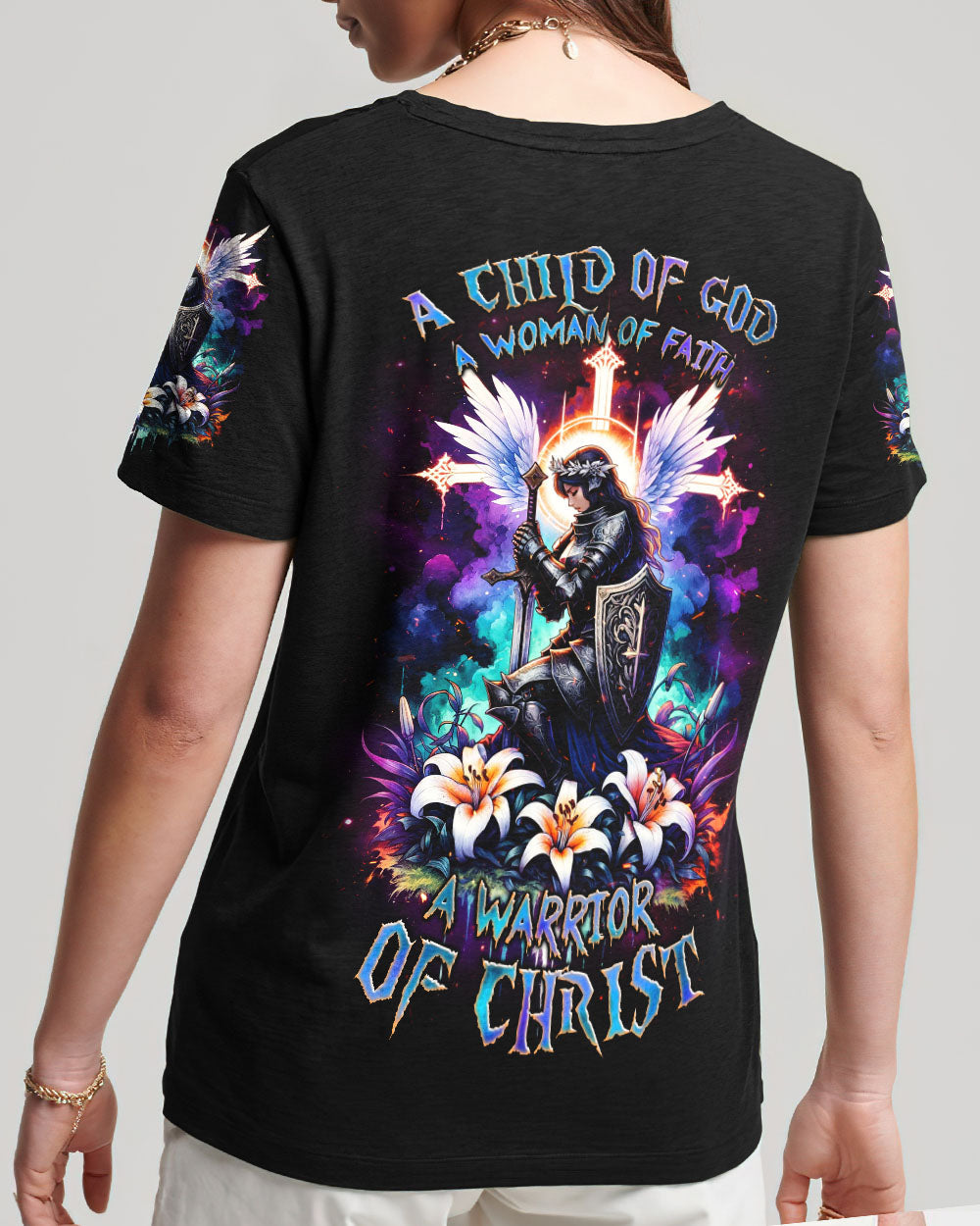 A Warrior Of Christ Women's All Over Print Shirt - Tlnz0812233