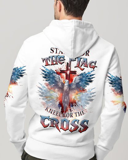 Stand For The Flag Kneel For The Cross Eagle Men's All Over Print Shirt - Tlnz1008239