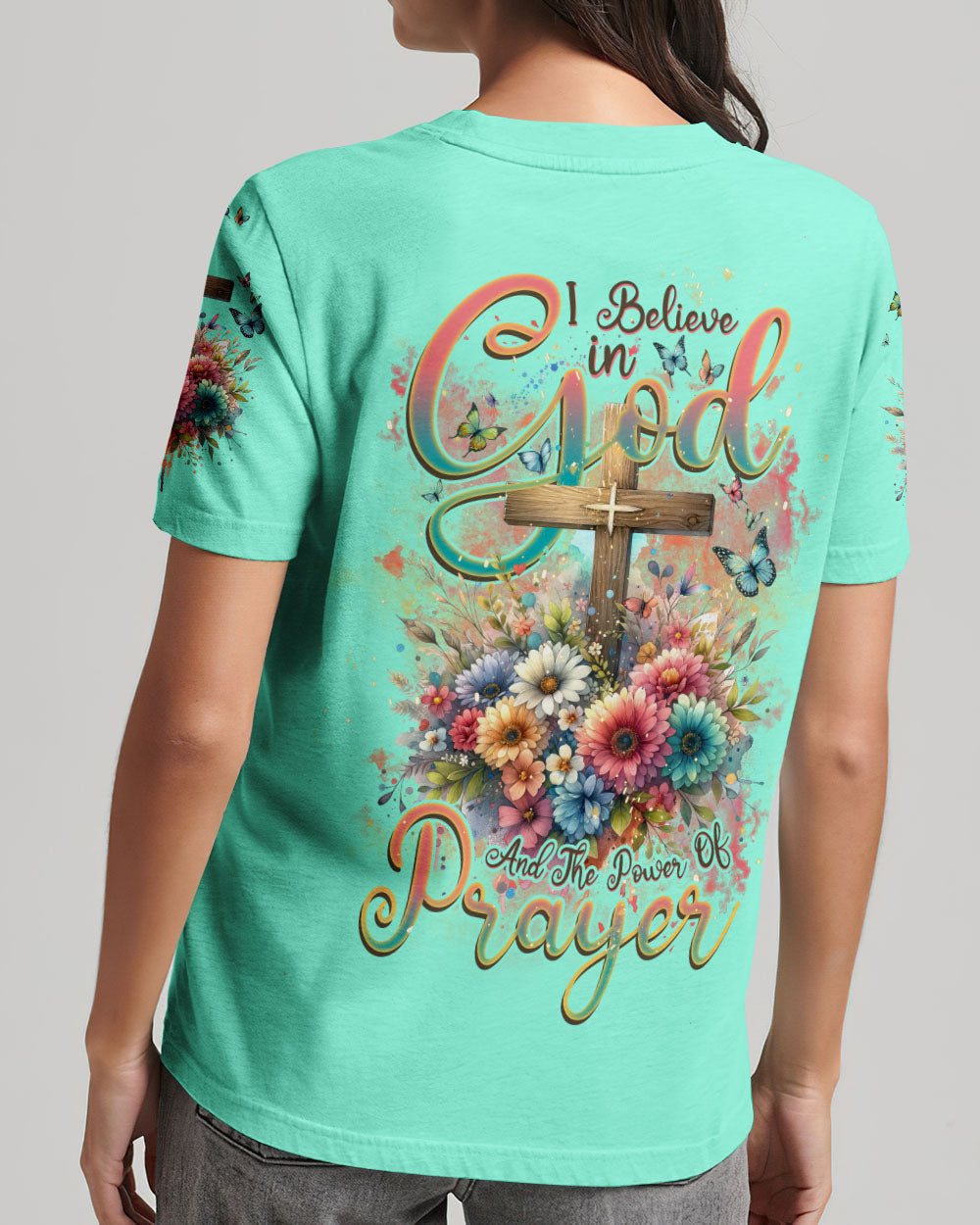 I Believe In God Women's All Over Print Shirt - Tlnz1011234