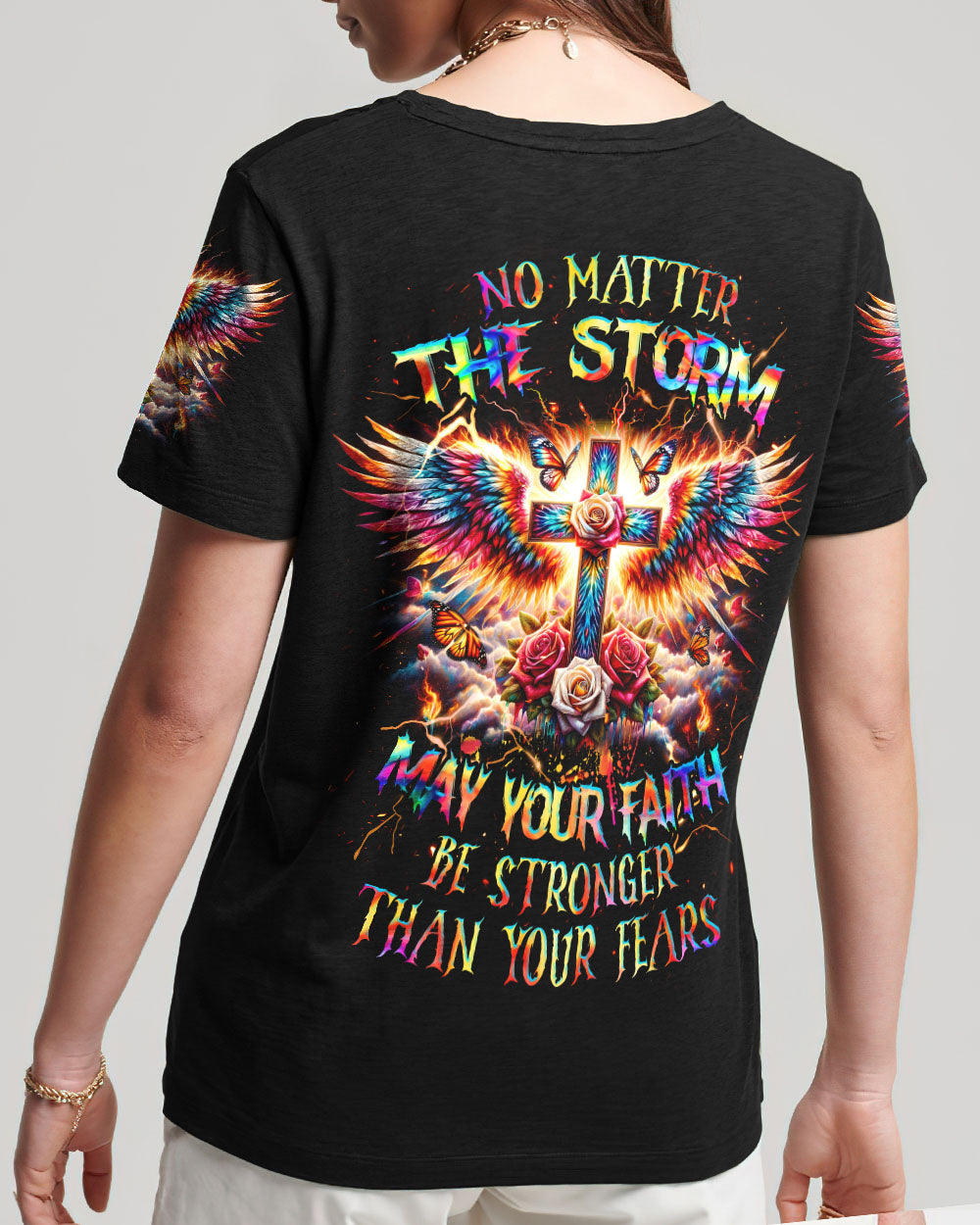 No Matter The Storm Women's All Over Print Shirt - Tlnz2010233