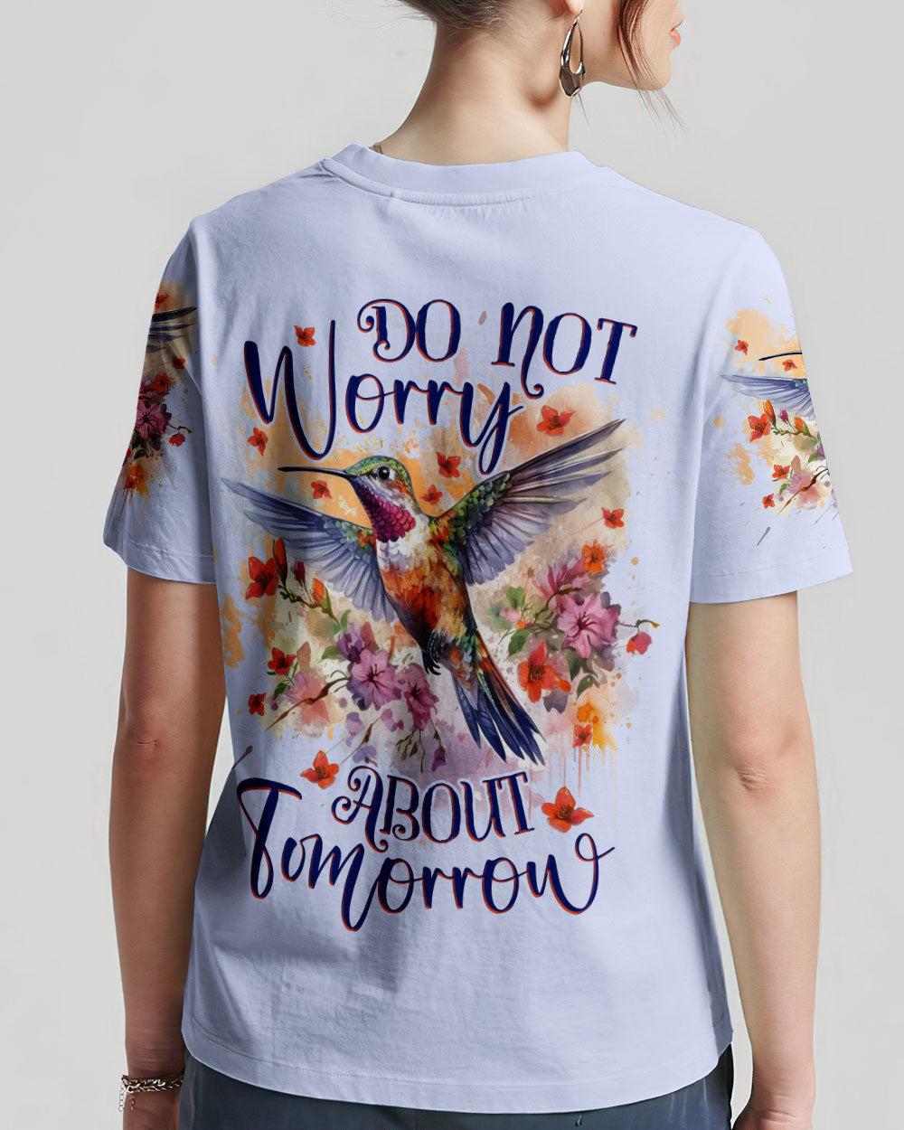 Do Not Worry About Tomorrow Hummingbird Women's All Over Print Shirt - Tlnz2408234