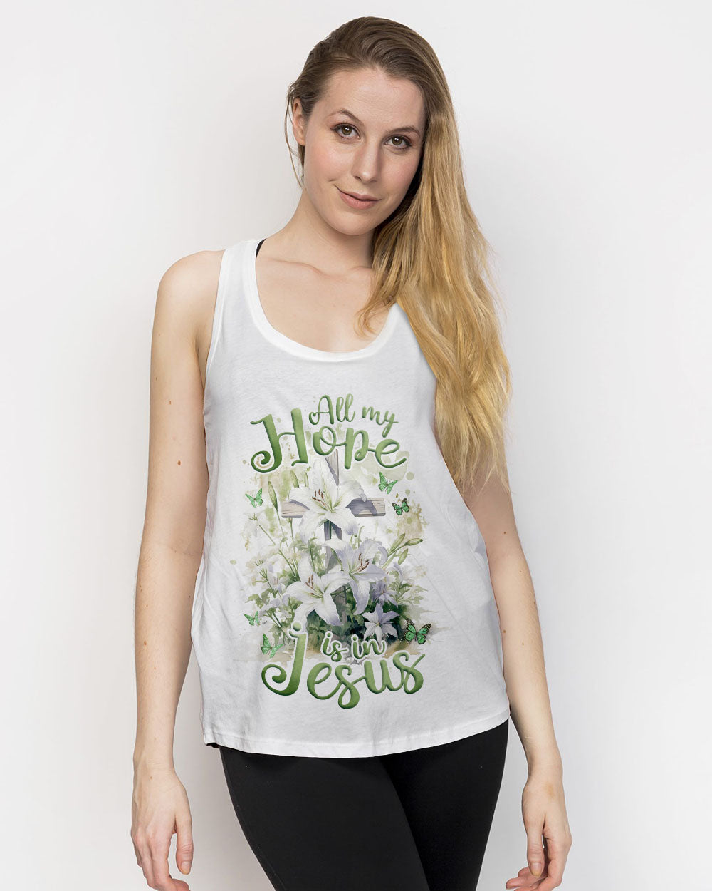 All My Hope Is In Jesus Lilies Women's All Over Print Shirt - Tlnz2902243