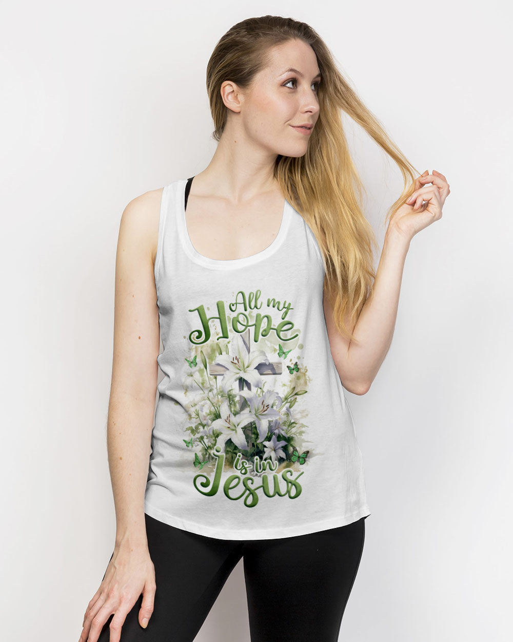 All My Hope Is In Jesus Lilies Women's All Over Print Shirt - Tlnz2902243