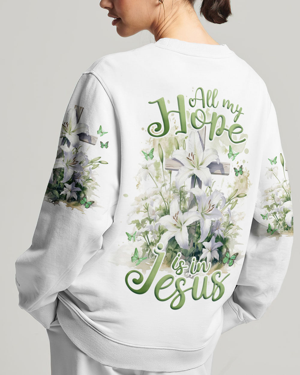 All My Hope Is In Jesus Lilies Women's All Over Print Shirt - Tlnz2902243