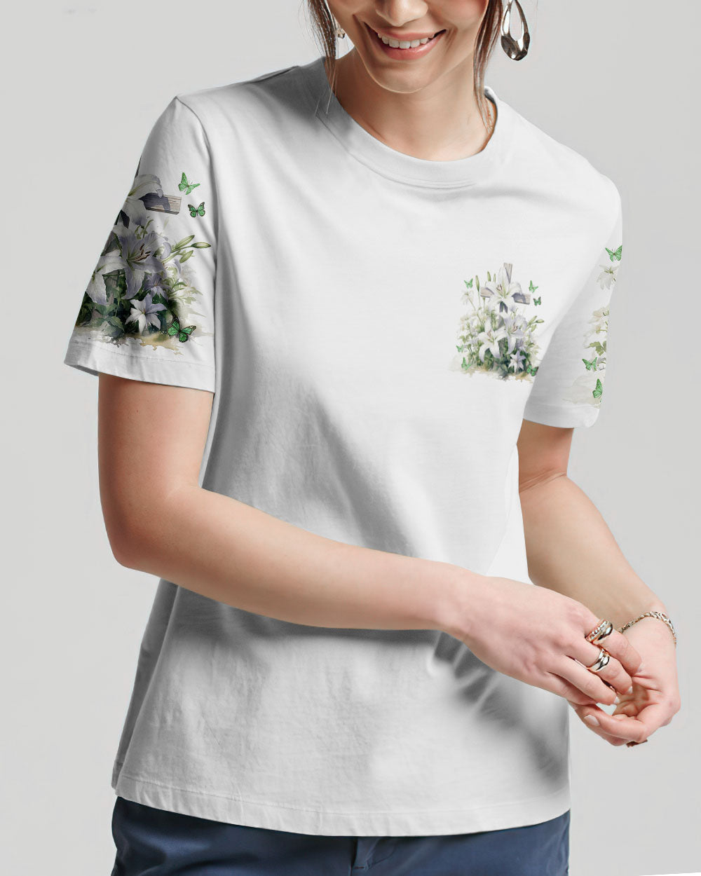 All My Hope Is In Jesus Lilies Women's All Over Print Shirt - Tlnz2902243