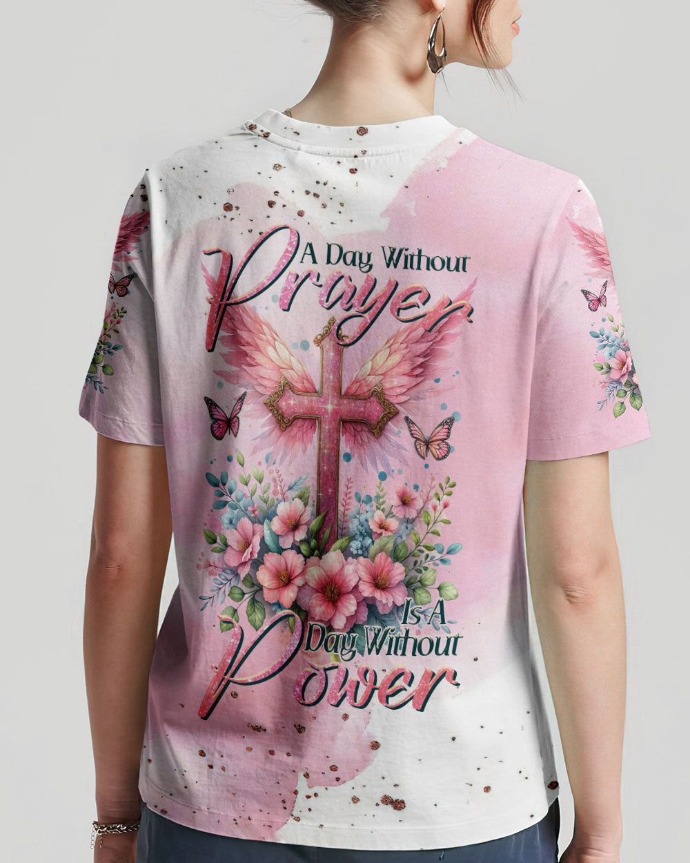 A Day Without Prayer Is A Day Without Power Women's All Over Print Shirt - Tltr0111233