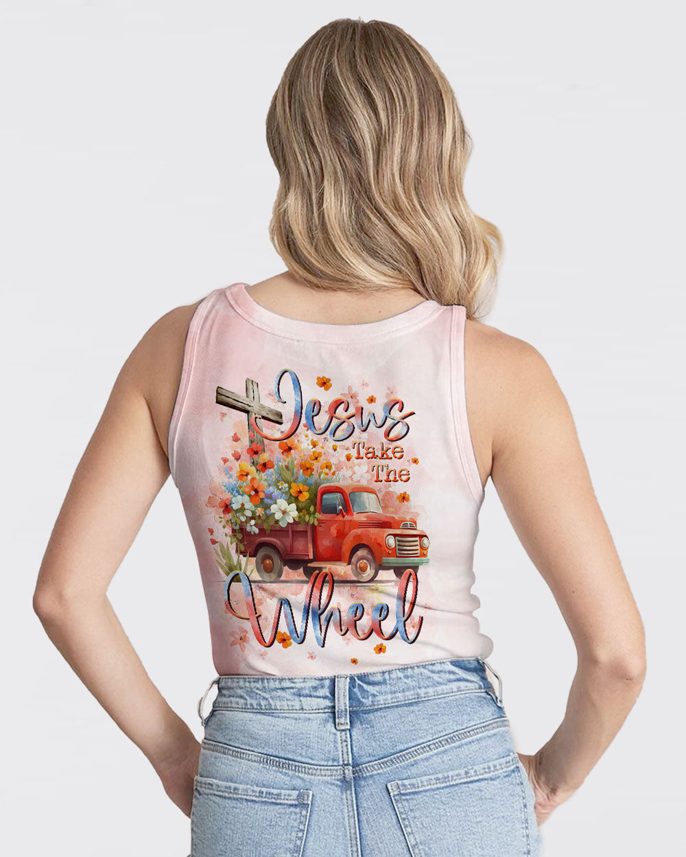 Jesus Take The Wheel Truck Floral Women's All Over Print Shirt - Tltr0412232