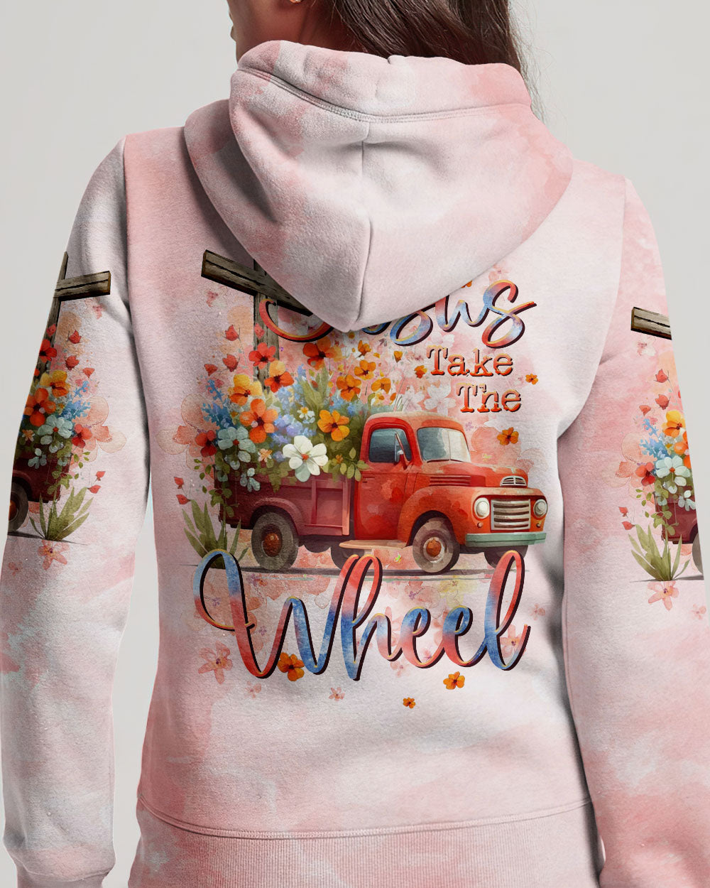 Jesus Take The Wheel Truck Floral Women's All Over Print Shirt - Tltr0412232