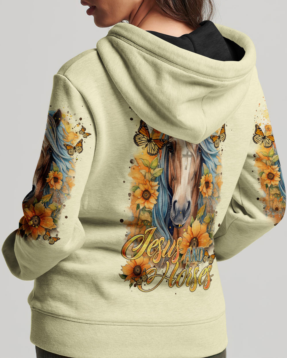 Runs On Jesus And Horses Women's All Over Print Shirt - Tltr0901241