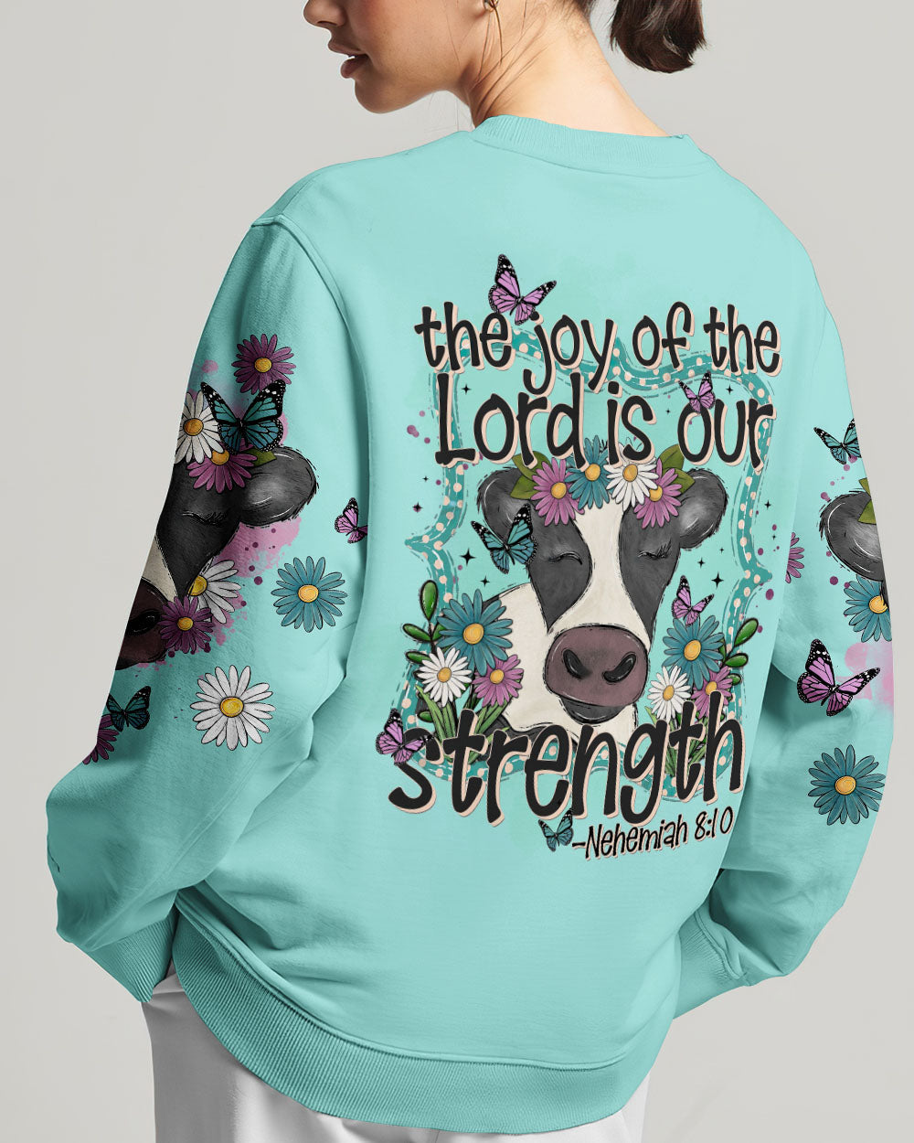 The Joy Of The Lord Cow Women's All Over Print Shirt - Tltr0909231