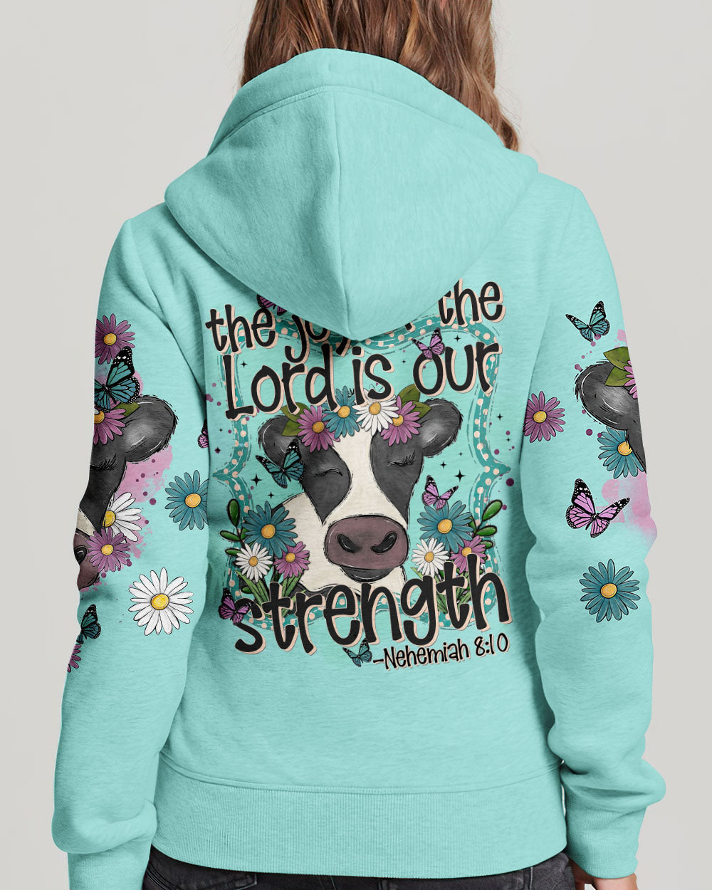 The Joy Of The Lord Cow Women's All Over Print Shirt - Tltr0909231