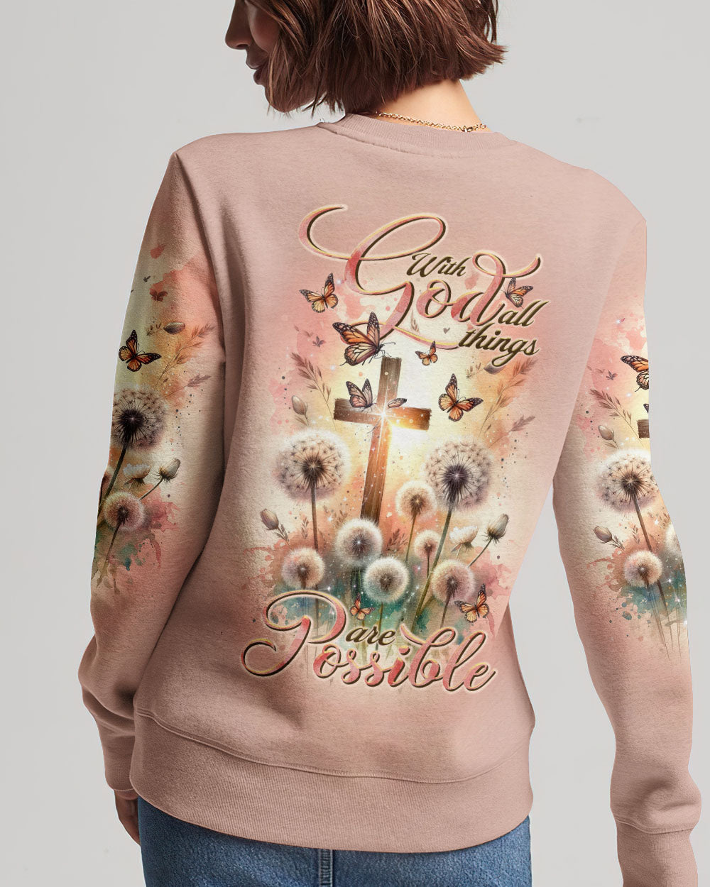 With God All Things Are Possible Women's All Over Print Shirt - Tltr1011233