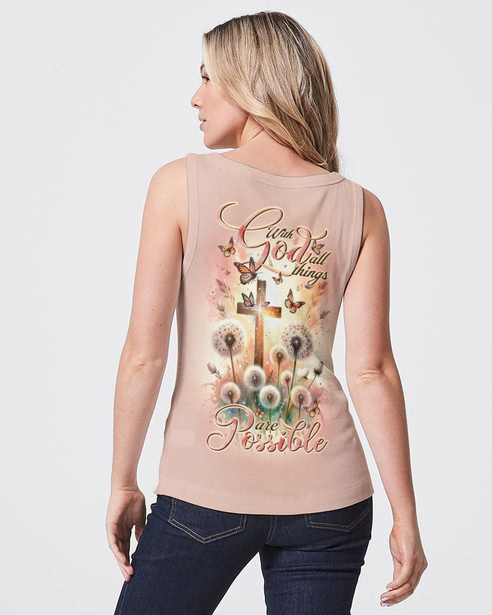 With God All Things Are Possible Women's All Over Print Shirt - Tltr1011233