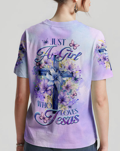 Just A Girl Who Loves Jesus Women's All Over Print Shirt - Tltr1110236