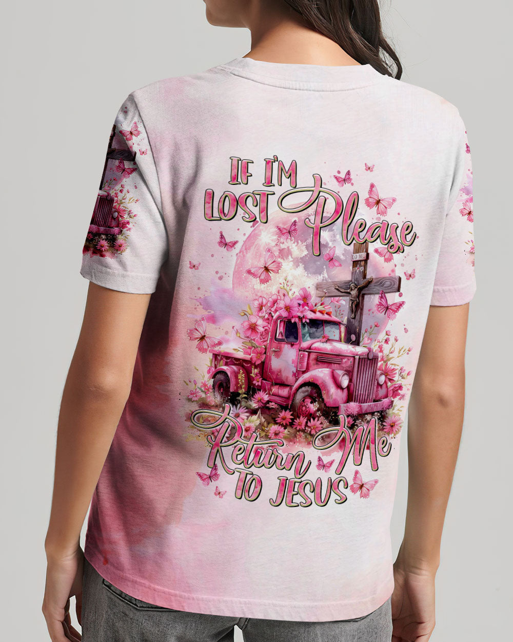 If I'm Lost Please Return Me To Jesus Truck Women's All Over Print Shirt - Tltr1503244