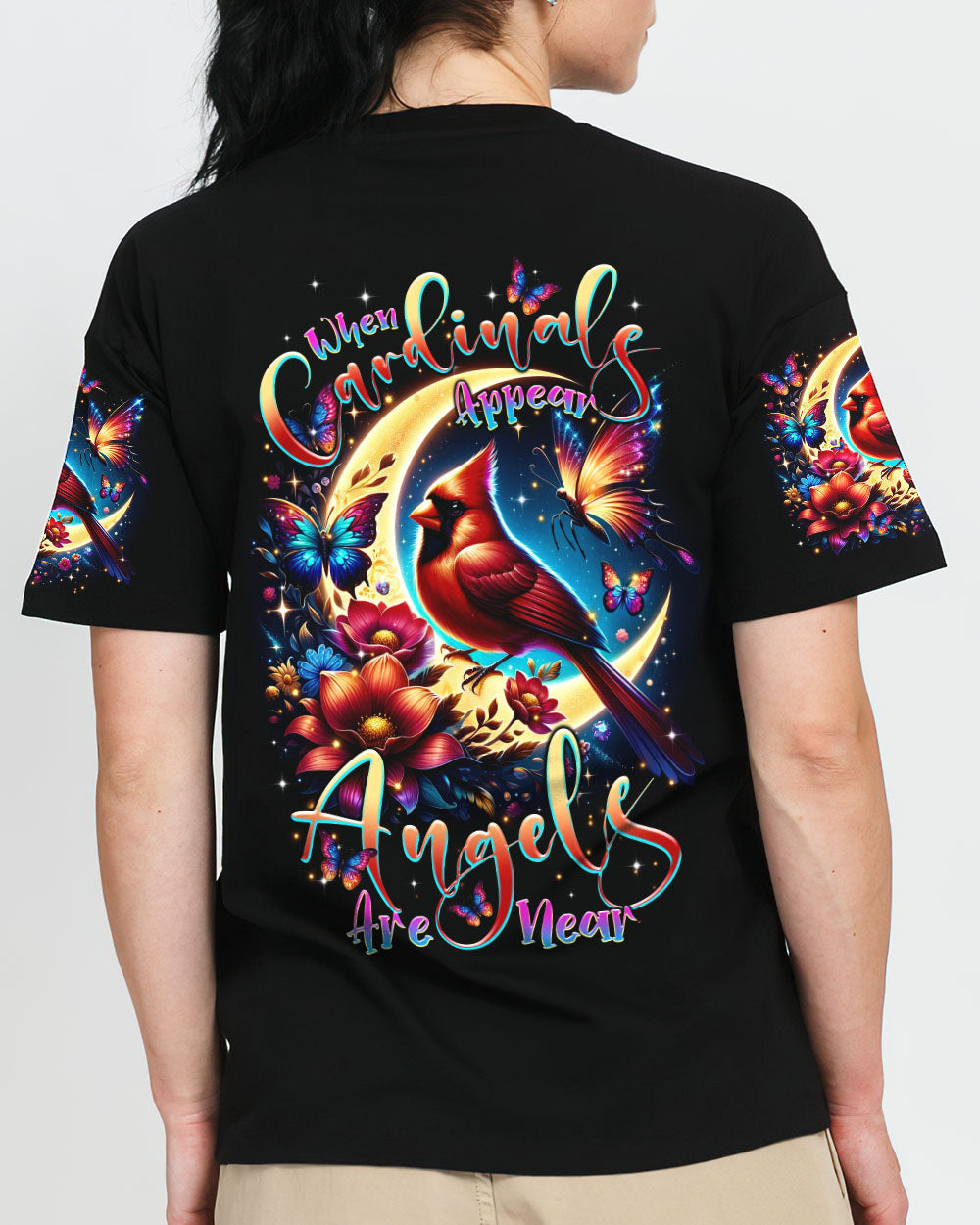 When Cardinals Appear Angels Are Near Women's All Over Print Shirt - Tltr1812232