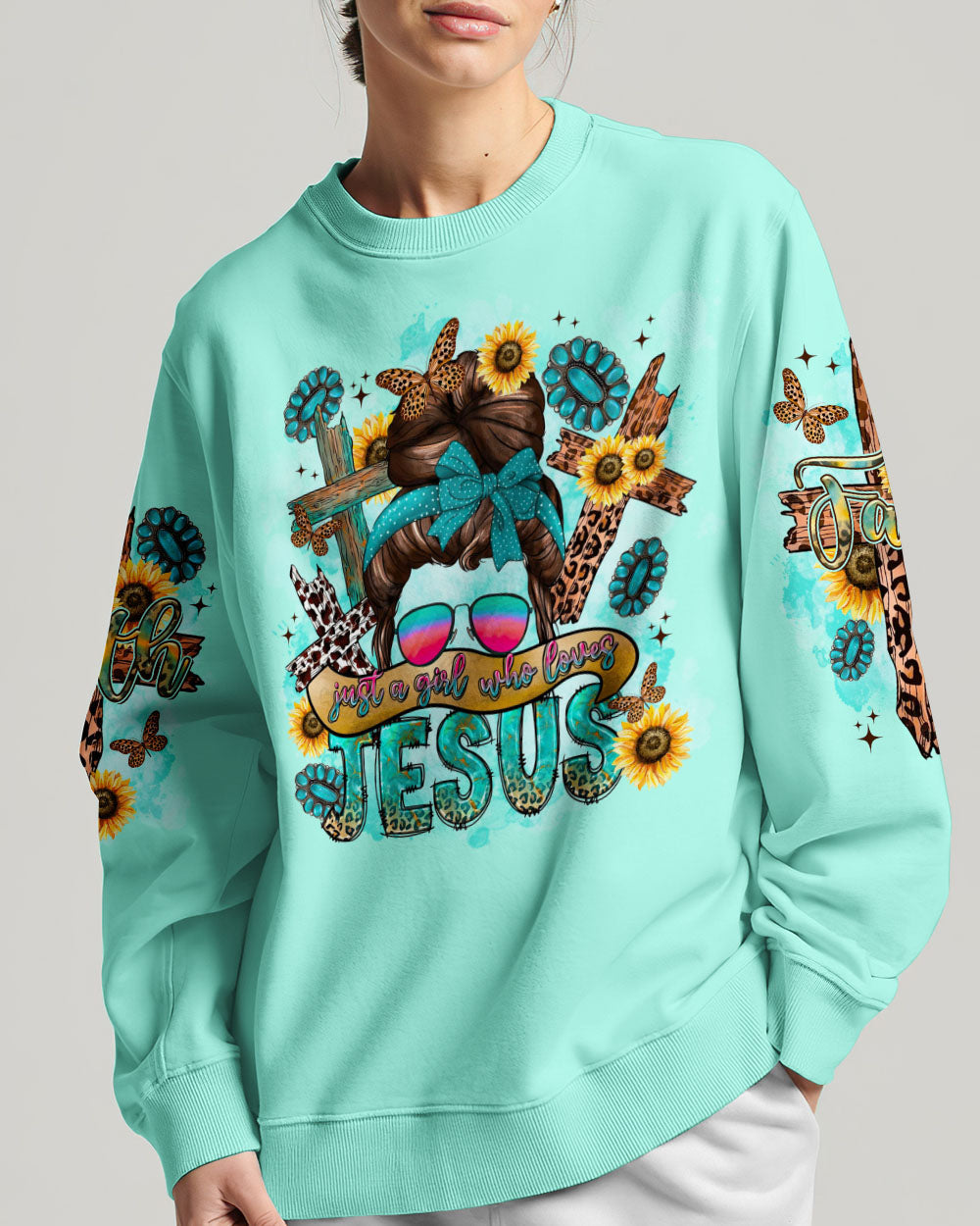 Just A Girl Who Loves Jesus Women's All Over Print Shirt - Tltr2209233