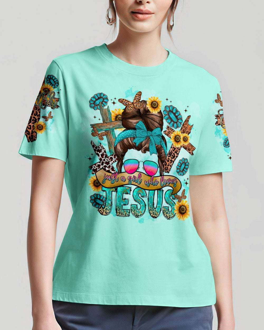 Just A Girl Who Loves Jesus Women's All Over Print Shirt - Tltr2209233