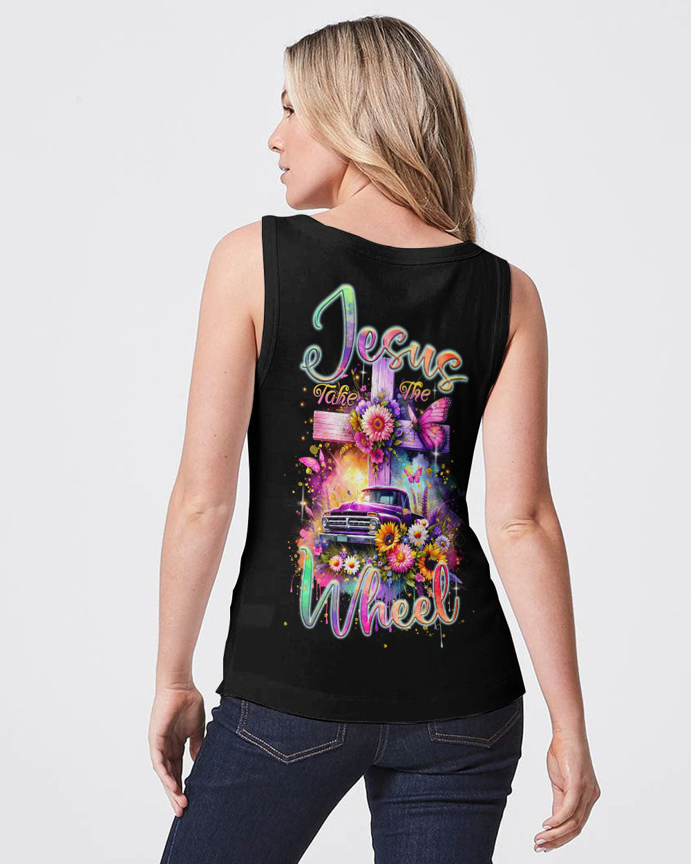 Jesus Take The Wheel Cross Truck Women's All Over Print Shirt - Tltr3011235