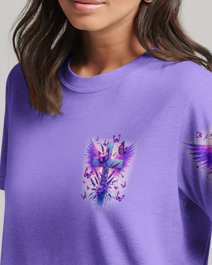 You Can't Break A Woman Cross Wings Purple Women's All Over Print Shirt - Tltr3101241