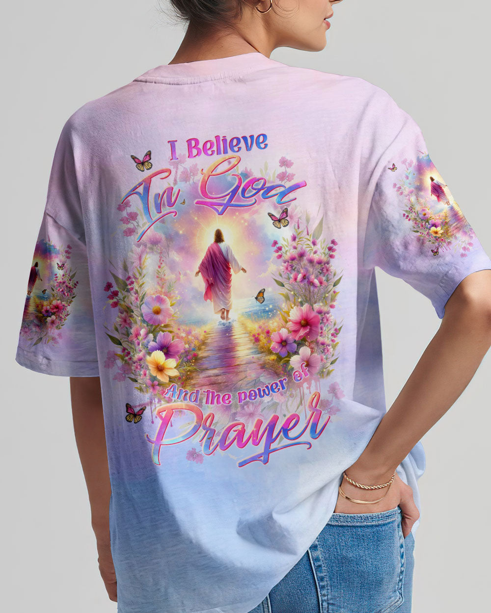 I Believe In God Walking On Water Women's All Over Print Shirt - Tltw0112234