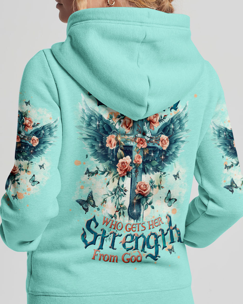 You Can't Break A Woman Cross Wings Women's All Over Print Shirt - Tltw0305345