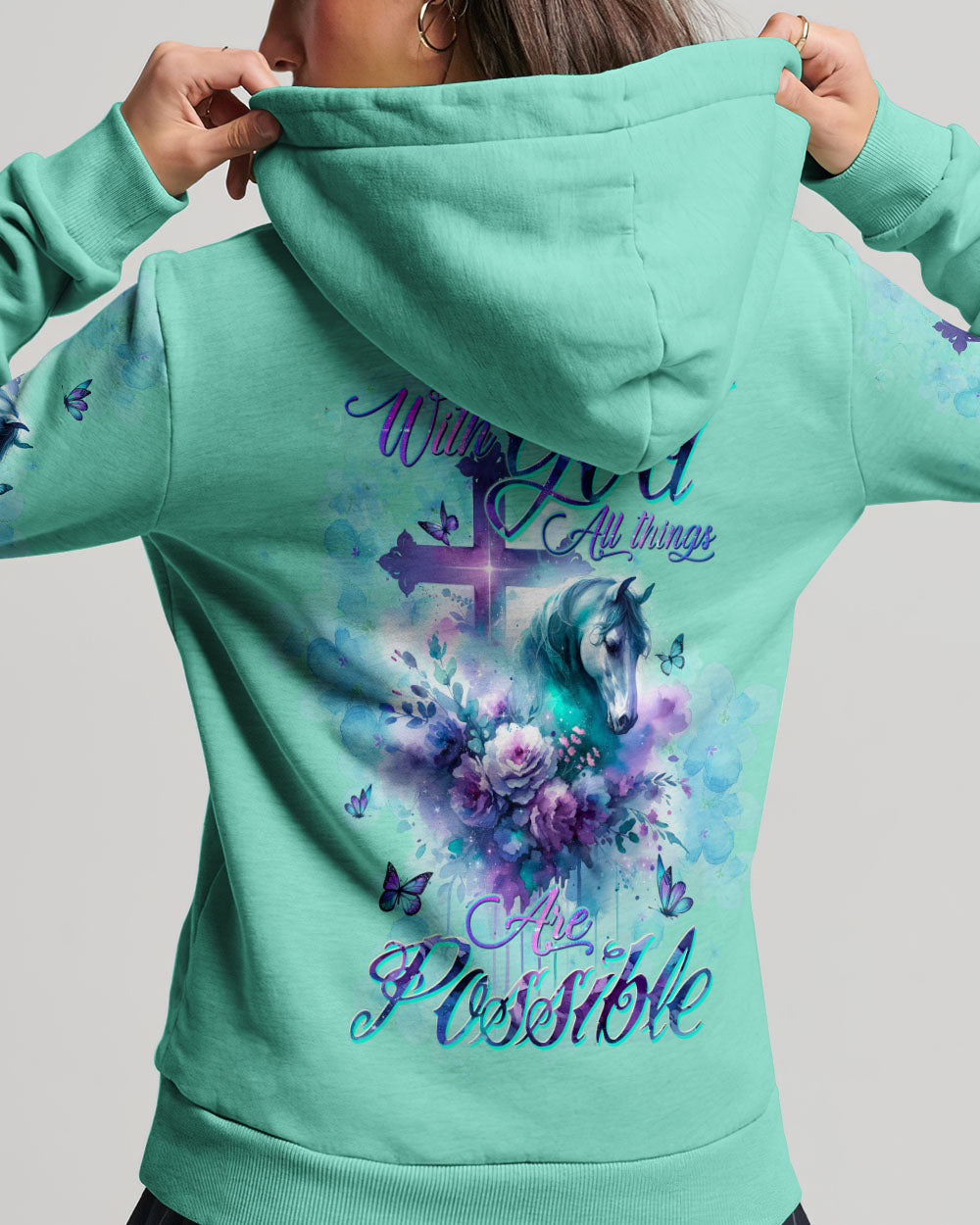 With God All Things Are Possible Horse Women's All Over Print Shirt - Tltw0311234