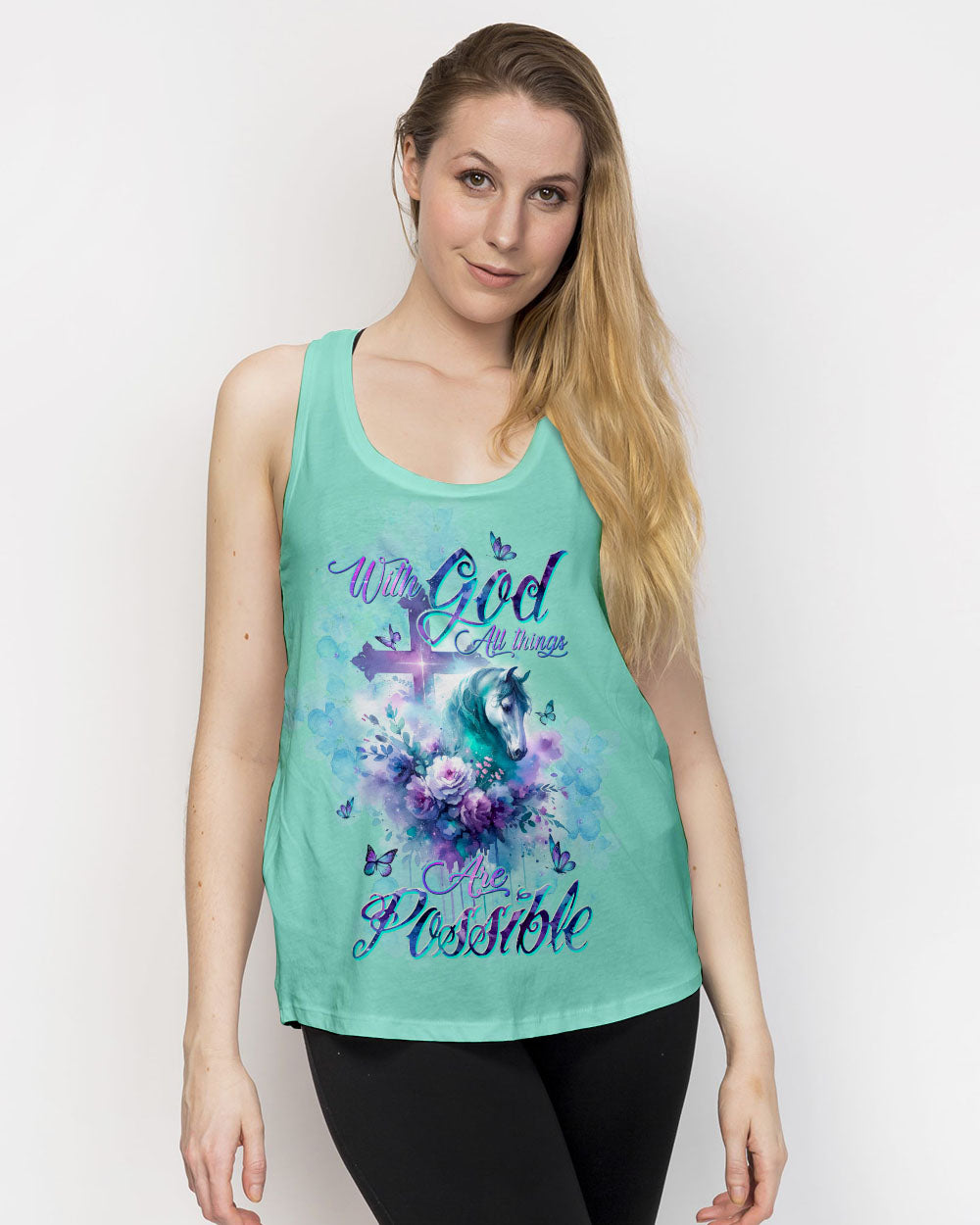 With God All Things Are Possible Horse Women's All Over Print Shirt - Tltw0311234