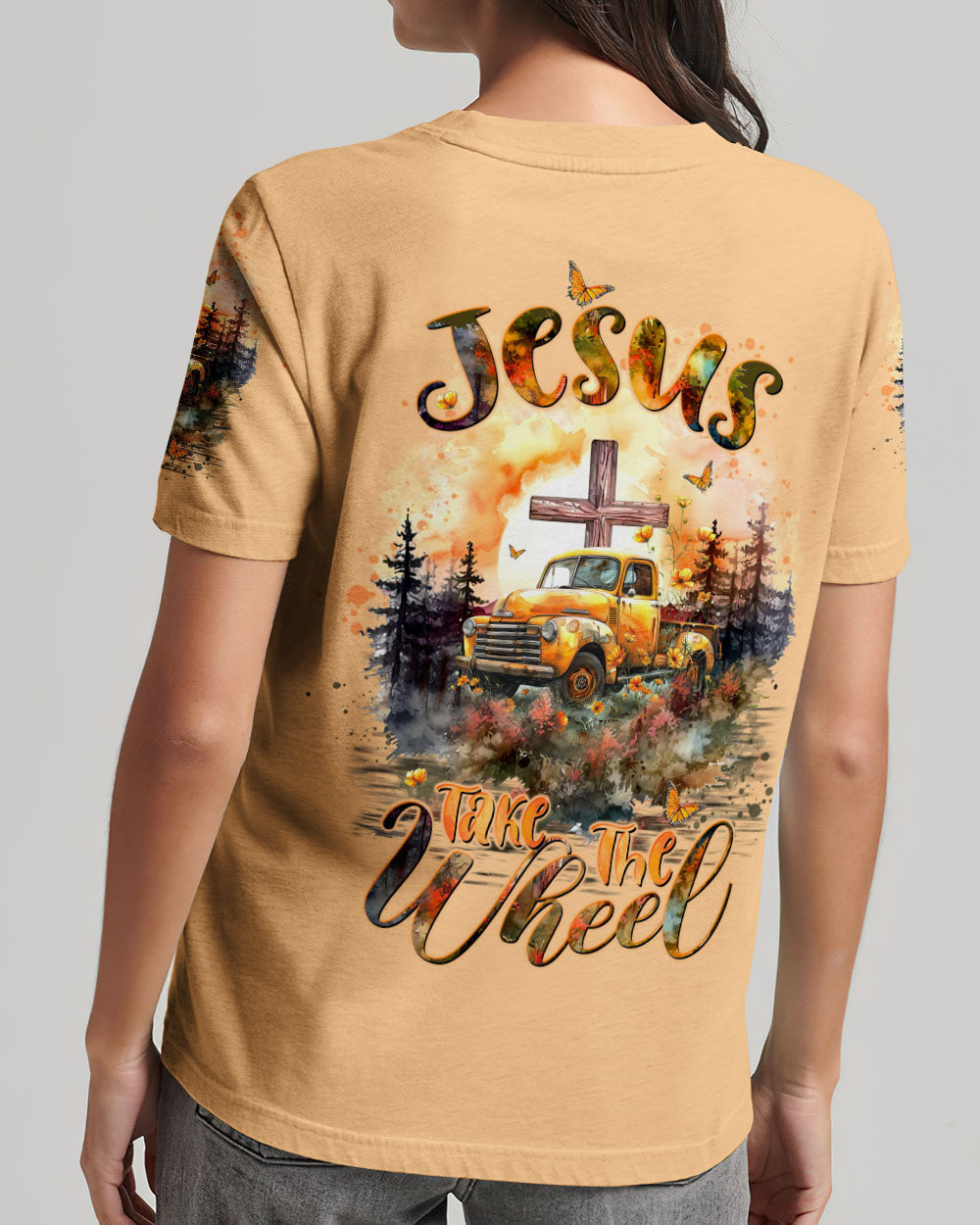 Jesus Take The Wheel Women's All Over Print Shirt - Tltw0703244