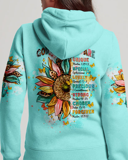 God Says You Are Sunflower Women's All Over Print Shirt - Tltw0803244