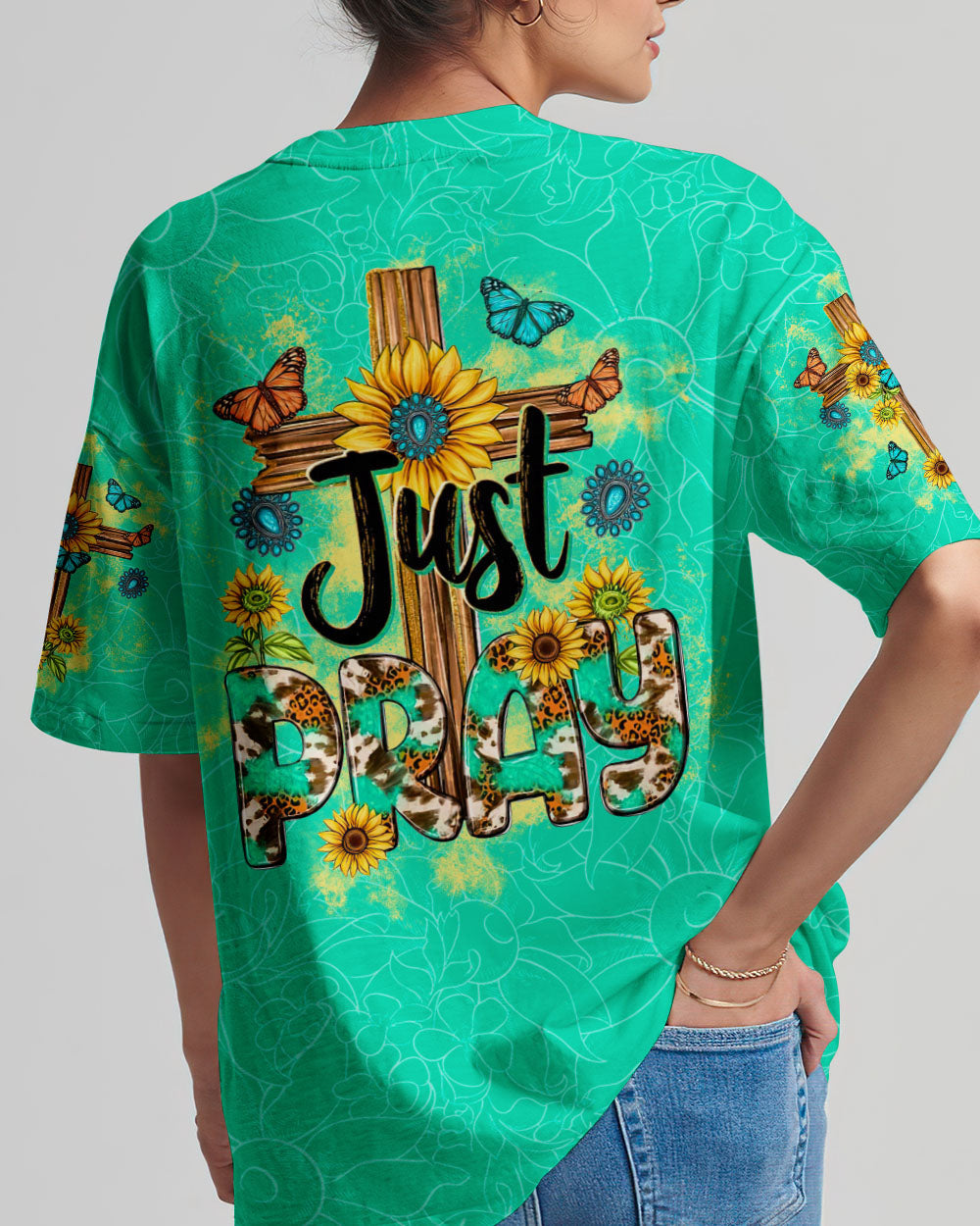 Just Pray Women's All Over Print Shirt - Tltw1011235