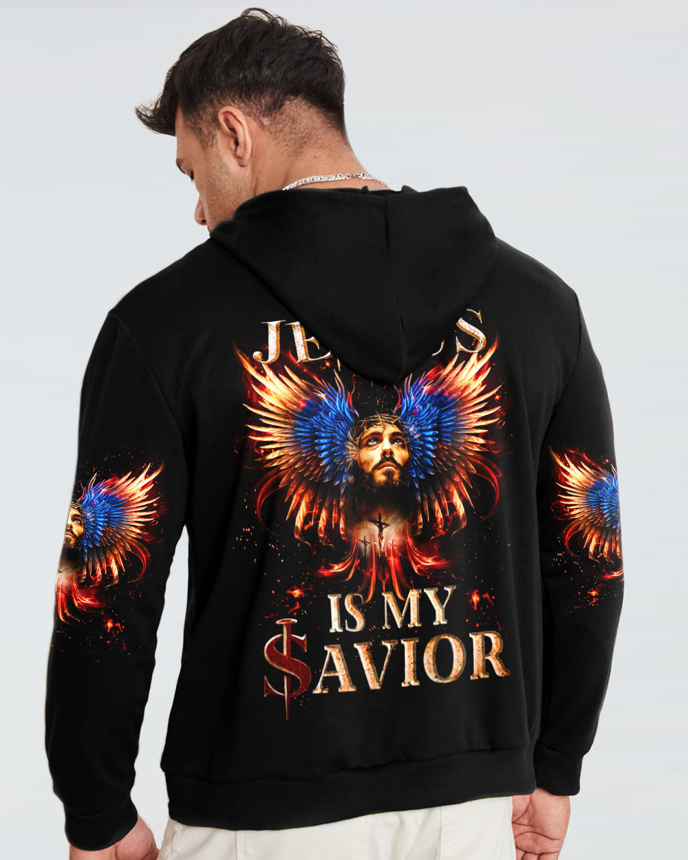 Jesus Is My Savior Wings Men's All Over Print Shirt - Tltw1108234