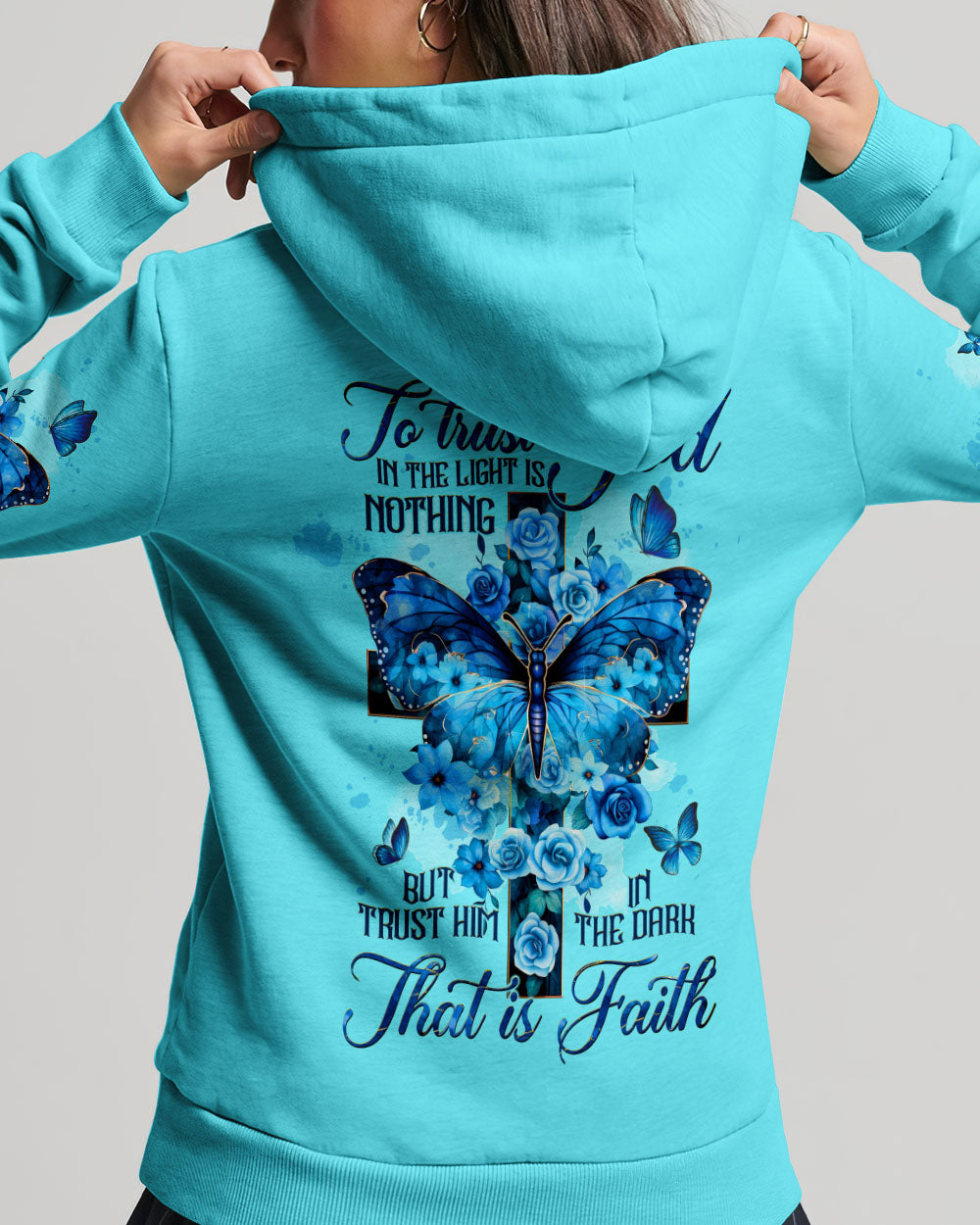 Trust Him In The Dark That Is Faith Women All Over Print Shirt - Tltw1208234