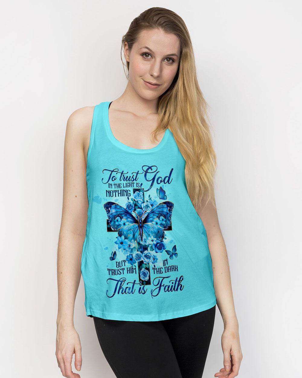 Trust Him In The Dark That Is Faith Women All Over Print Shirt - Tltw1208234