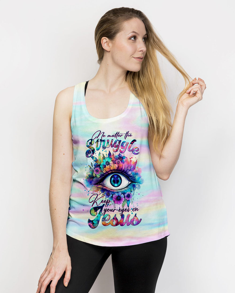 Keep Your Eye On Jesus Women's All Over Print Shirt - Tltw1210233